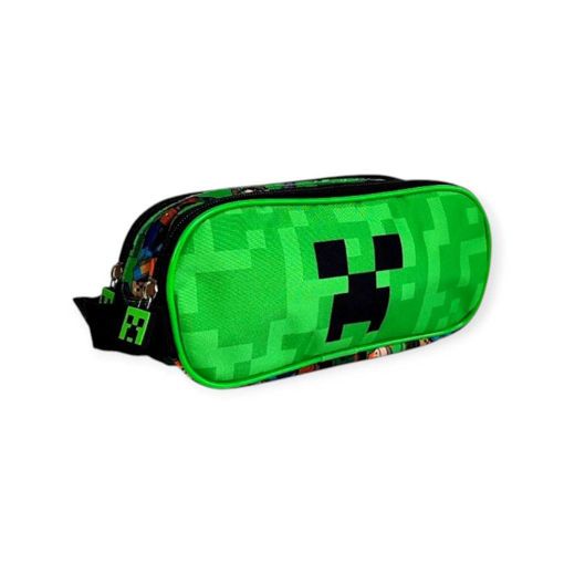 Picture of MINECRAFT CREEPER 2 COMPARTMENT PENCIL CASE